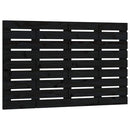 sengegavl 96x3x63 cm massivt fyrretræ sort