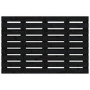 sengegavl 96x3x63 cm massivt fyrretræ sort