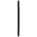 sengegavl 96x3x63 cm massivt fyrretræ sort