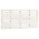 sengegavl 126x3x63 cm massivt fyrretræ hvid