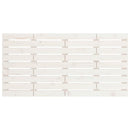 sengegavl 126x3x63 cm massivt fyrretræ hvid