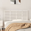 sengegavl 126x3x63 cm massivt fyrretræ hvid