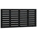 sengegavl 126x3x63 cm massivt fyrretræ sort