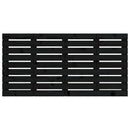 sengegavl 126x3x63 cm massivt fyrretræ sort