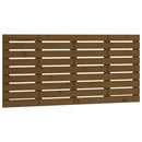 sengegavl 146x3x63 cm massivt fyrretræ gyldenbrun