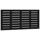 sengegavl 146x3x63 cm massivt fyrretræ sort
