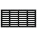 sengegavl 146x3x63 cm massivt fyrretræ sort