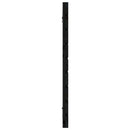 sengegavl 146x3x63 cm massivt fyrretræ sort
