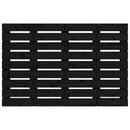 sengegavl 81x3x63 cm massivt fyrretræ sort
