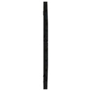 sengegavl 81x3x63 cm massivt fyrretræ sort