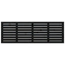 sengegavl 166x3x63 cm massivt fyrretræ sort