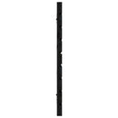 sengegavl 166x3x63 cm massivt fyrretræ sort