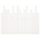 sengegavl 108x3x80 cm massivt fyrretræ hvid