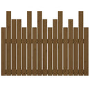 sengegavl 108x3x80 cm massivt fyrretræ gyldenbrun