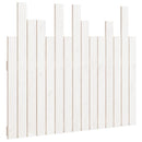 sengegavl 95,5x3x80 cm massivt fyrretræ hvid