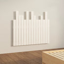 sengegavl 95,5x3x80 cm massivt fyrretræ hvid