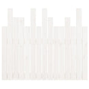 sengegavl 95,5x3x80 cm massivt fyrretræ hvid