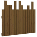 sengegavl 82,5x3x80 cm massivt fyrretræ gyldenbrun