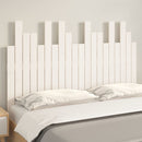 sengegavl 127,5x3x80 cm massivt fyrretræ hvid