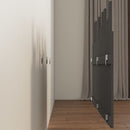 sengegavl 127,5x3x80 cm massivt fyrretræ grå