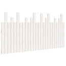 sengegavl 159,5x3x80 cm massivt fyrretræ hvid