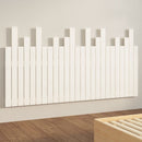 sengegavl 159,5x3x80 cm massivt fyrretræ hvid