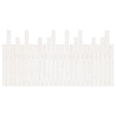 sengegavl 159,5x3x80 cm massivt fyrretræ hvid