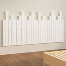 sengegavl 166x3x80 cm massivt fyrretræ hvid