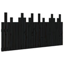 sengegavl 166x3x80 cm massivt fyrretræ sort