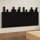 sengegavl 166x3x80 cm massivt fyrretræ sort