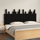 sengegavl 166x3x80 cm massivt fyrretræ sort