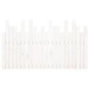 sengegavl 140x3x80 cm massivt fyrretræ hvid