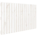 sengegavl 108x3x60 cm massivt fyrretræ hvid
