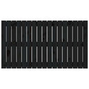 sengegavl 108x3x60 cm massivt fyrretræ sort