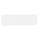 sengegavl 204x3x60 cm massivt fyrretræ hvid