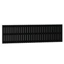 sengegavl 204x3x60 cm massivt fyrretræ sort