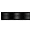 sengegavl 204x3x60 cm massivt fyrretræ sort