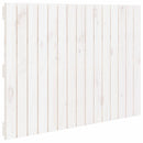 sengegavl 95,5x3x60 cm massivt fyrretræ hvid