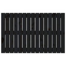 sengegavl 95,5x3x60 cm massivt fyrretræ sort