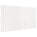sengegavl 127,5x3x60 cm massivt fyrretræ hvid