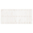 sengegavl 127,5x3x60 cm massivt fyrretræ hvid