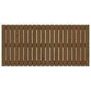 sengegavl 127,5x3x60 cm massivt fyrretræ gyldenbrun