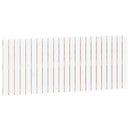 sengegavl 147x3x60 cm massivt fyrretræ hvid