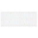 sengegavl 147x3x60 cm massivt fyrretræ hvid