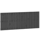 sengegavl 147x3x60 cm massivt fyrretræ grå