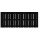 sengegavl 147x3x60 cm massivt fyrretræ sort