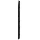 sengegavl 147x3x60 cm massivt fyrretræ sort