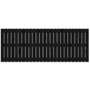 sengegavl 159,5x3x60 cm massivt fyrretræ sort