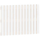 sengegavl 82,5x3x60 cm massivt fyrretræ hvid
