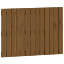 sengegavl 82,5x3x60 cm massivt fyrretræ gyldenbrun